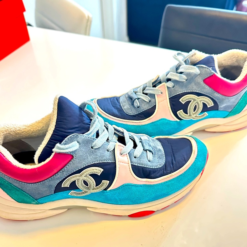 Chanel Sneakers Multicolor Used, Size 42